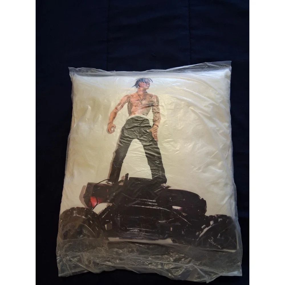 Travis Scott Rodeo Area Throw Pillow Double Sided Rap Hip Hop‎ Cactus Jack 2015